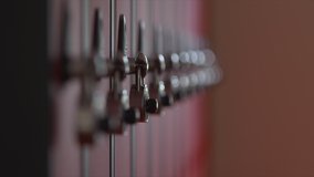 Security combination padlock school college student lockers focus pull - Powered by Shutterstock - Get 15% off with code: PIKWIZARD15