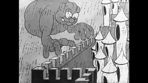 1931 - In this animated film, a raincloud plays on castle turrets like an organ and is joined by trees playing on their branches like pipes.