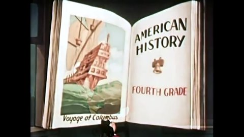 1946 - In this animated film, Little Lulu meets Christopher Columbus as he's discovering America, then realizes it's actually her friend Tubby.