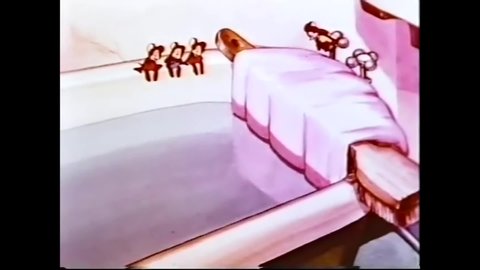 1939 - In this animated film, a mouse dressed as Tarzan dives into a bathtub and waterskies for the amusement of other mice.