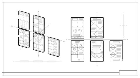 App Development User Interface and User Experience Wireframes Blueprint Animated Elements