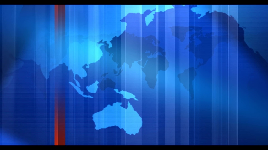 Digital World Map News Studio Background Stock Footage Video (100% ...