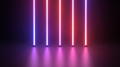 2d Animation Vertical Glowing Lines Ultraviolet Stock Footage Video ...