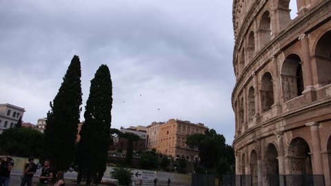 Rome - Italy / 06-19-2020: The Colosseum in Rome (Lazio, Italy)