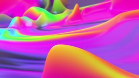 Colorful abstract fluid waves motion digital design. Seamless looping. Video animation	