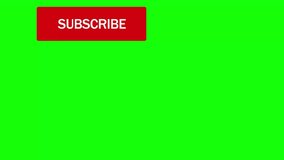 Subscribe button animation with the cursor and bell notification click 60 fps follow call to action with green screen - Powered by Shutterstock - Get 15% off with code: PIKWIZARD15
