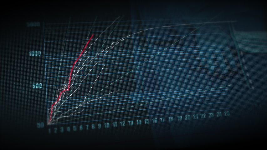 Data analytics graph explaining in an abstract form how the respiratory virus has spread in various countries during the Corona, Covid-19 virus pandemic. - Powered by Shutterstock - Get 15% off with code: PIKWIZARD15