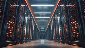 Digital Server Room Background. 3d rendering - Powered by Shutterstock - Get 15% off with code: PIKWIZARD15