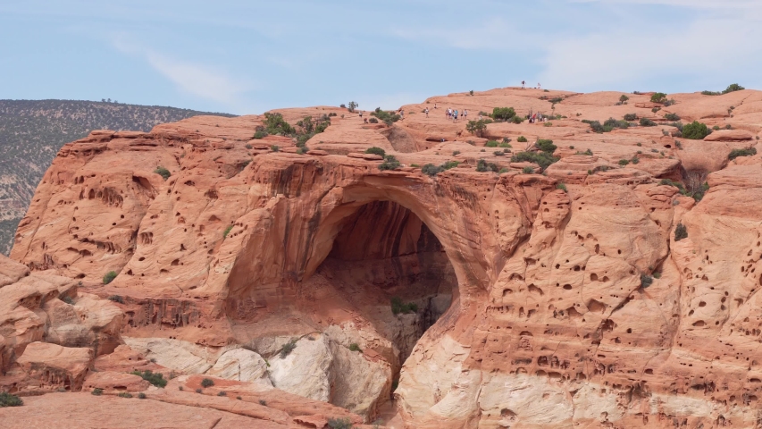 Daytime of the Beautiful Cassidy Arch of Capitol Reef National Park at Utah
