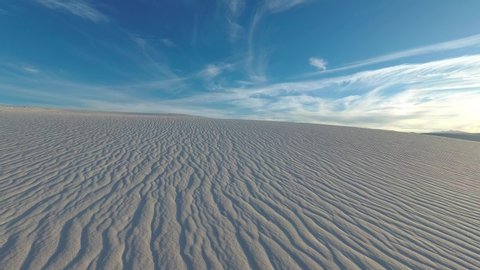 Clouds moving overhead in White Sands National Park Time-Lapse