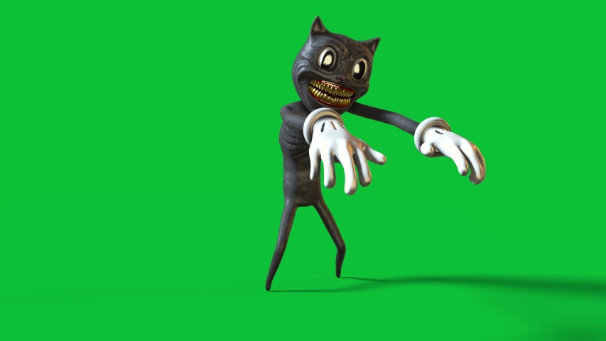 Cartoon Cat Walkcycle Green Screen Stock Footage Video 100 Royalty Free Shutterstock