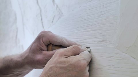 creation of decorative panels on the wall