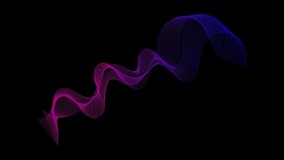HD video of wavy line smoke effect, Music abstract background. Equalizer for music, showing sound waves with musical waves, background equalizer. 3d rendering.