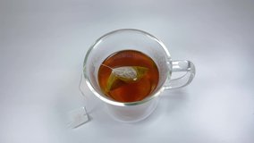 Black tea, close up video clip