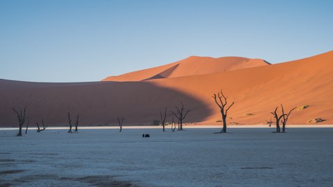 6K-30FPS-10BIT-YUV422
Namibia Sossusvlei Desert sunrise, Deadvlei sunrise, red desert sunrise