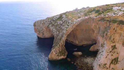 Blaue Grotte Malta Stockvideo Filmmaterial 4k Und Hd Videoclips Shutterstock