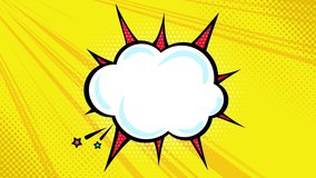 Animated looped pop art background. - Powered by Shutterstock - Get 15% off with code: PIKWIZARD15