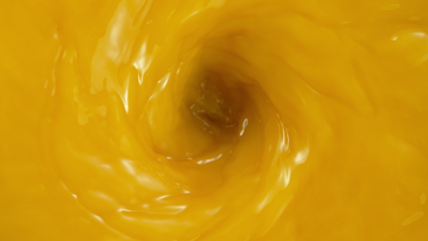 Super slow motion of orange slices falling into juice. Filmed on high speed cinema camera, 1000 fps. Royalty-Free Stock Footage #1055121734