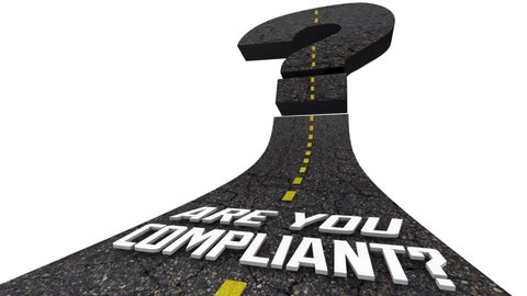 Are You Compliant Road Question Mark Following Laws Rules Regulations 3d Animation