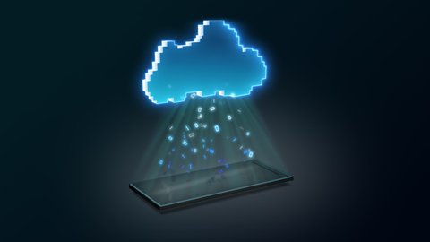 Cloud Computing - Computer Cloud loads smartphone backup - Stores data in cloud environment - Loop