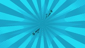 Animated looped pop art background. - Powered by Shutterstock - Get 15% off with code: PIKWIZARD15