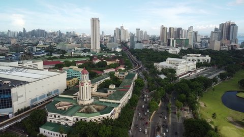 Manila/Philippines - June 23 2020: Manila city Hall And Nearby Landmarks After The Implementation Of Strict Quarantine