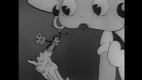 CIRCA 1933 - In this animated film, Betty Boop comes to a psychic agency run by Bimbo and Koko the Clown.
