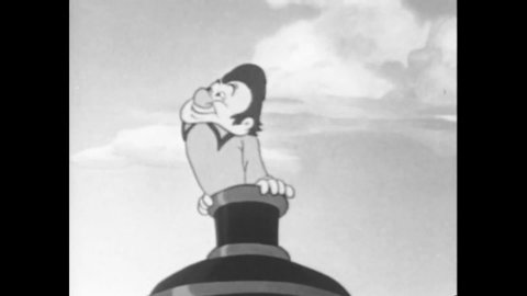 CIRCA 1941 - In this animated film, Gabby is more of a hindrance than a help at the scene of a devastating fire, which ultimately ends up burning down a house.