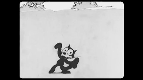CIRCA 1928 - In this animated film, Felix the Cat accidentally sets off dynamite while trying to ask his girlfriend's father permission to marry her. In the ensuing chaos, she marries someone else