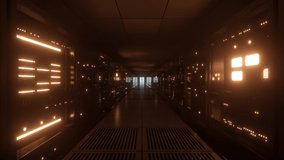 Digital information flows through the network and data servers behind glass panels in the server room of a data center or Internet service provider. High speed digital lines - Powered by Shutterstock - Get 15% off with code: PIKWIZARD15