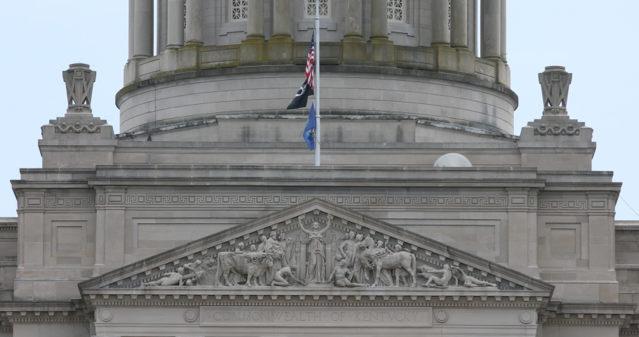 A still shot of the Kentucky State Capital Building. UNGRADED 4K