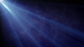 Blue flare light beam with smoke and dust particle effect abstract background. 4K 3D abstract light motion titles cinematic background. - Powered by Shutterstock - Get 15% off with code: PIKWIZARD15