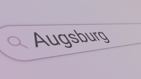 Augsburg Search Bar 
Close Up Single Line Typing Text Box Layout Web Database Browser Engine Concept