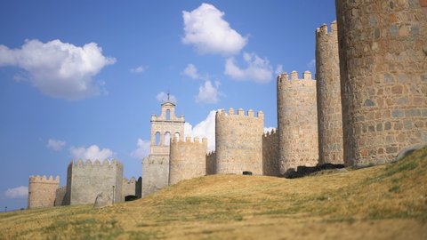 Fortification of the Avila, Spain, Europe.
