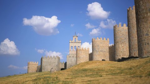 Fortification of the Avila, Spain, Europe.