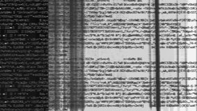 Digital distortion. Computer virus. Real glitch with colorful pixel noise on black white encryption. - Powered by Shutterstock - Get 15% off with code: PIKWIZARD15