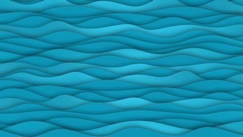 Waves cartoon abstract background animation. Good for intro, titles, opener, etc... Seamless loop. Sweet children animation.