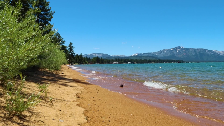 View down South Lake Tahoe Beach