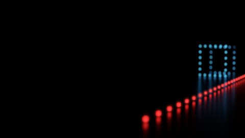 Beautiful Dynamic Led Light Show Animation Stock Footage Video (100% ...
