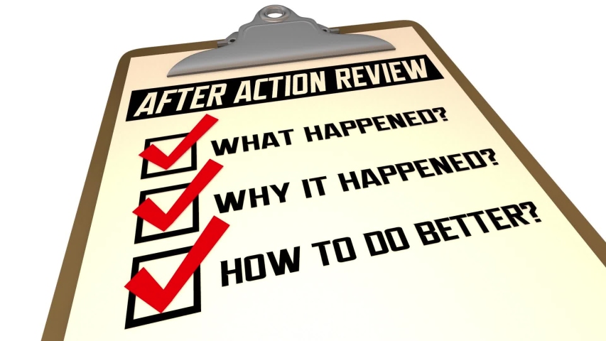 after-action-review-checklist-evaluation-steps-v-deo-stock-100-livre