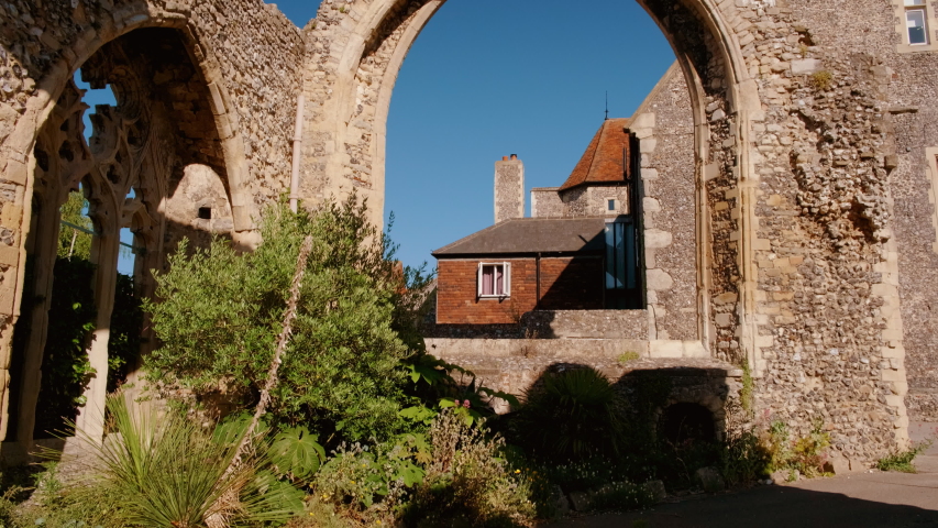 The Canterbury Cathedral and Precinct in Kent, England, UK, founded in 597 AD and forms part of a UNESCO World Heritage Site