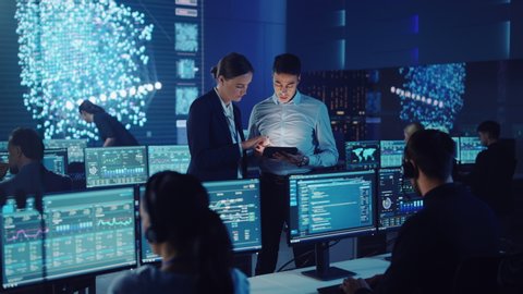 Project Manager Computer Science Engineer Talking Stock Photo (Edit Now ...