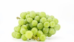 Green Grapes, healthy food, video footage.
