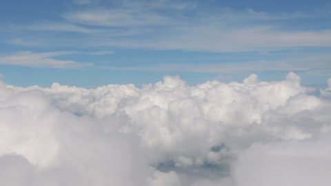 Flight in the clouds in 4K 
