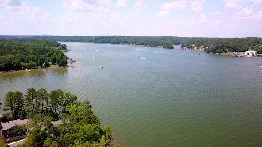 Aerial Lake Wylie SC, Lake Wylie South Carolina