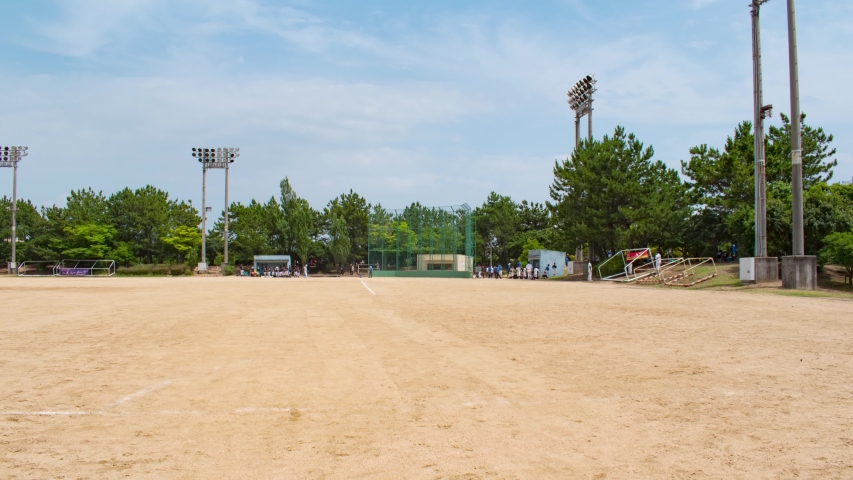 Baseball game in the park