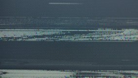 TV noise shimmer. VHS defects, noise and artifacts, glitches from the old VHS tape. Visual video effects stripes, tv screen noise glitch effect. 
