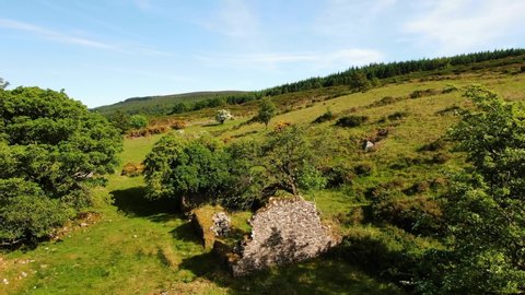 Ruins of an old farmhouse at Montpelier Hill in the Dublin Mountains