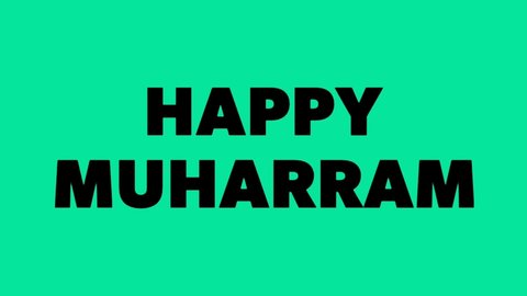happy muharram Islamic new year animation.