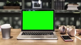 Monitor screen green background. green screen 